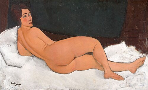 Nu couché (sur le côté gauche)
