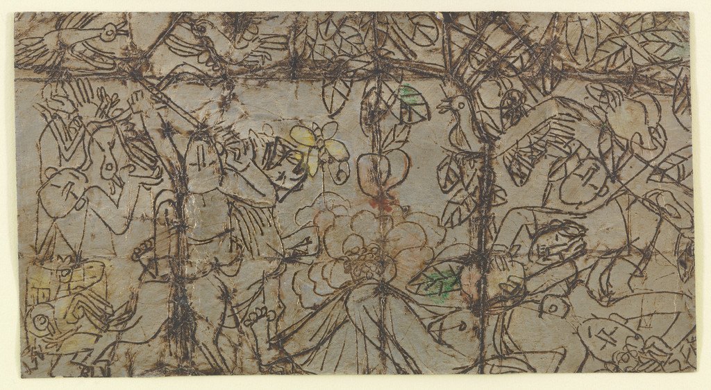 은지화(銀紙畵) — 「낙원의 가족」 외 담뱃갑 은박지 그림